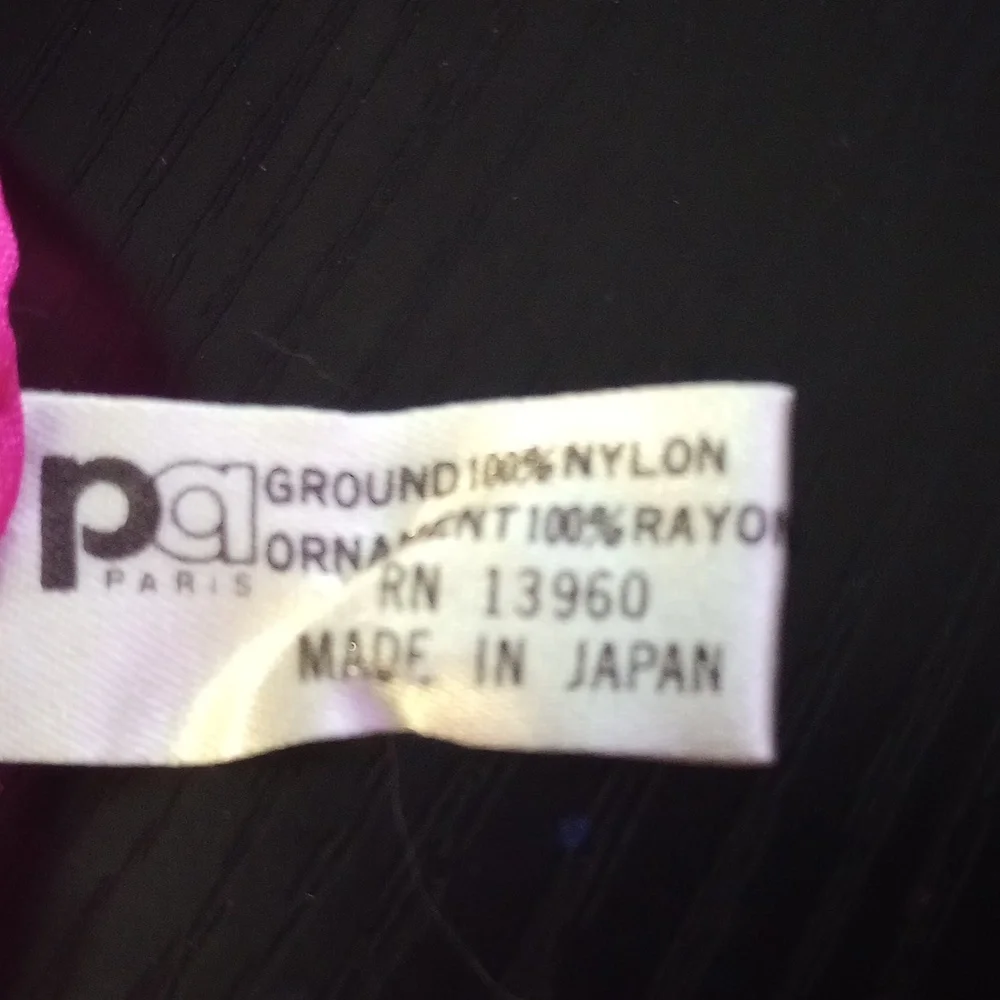 PA Paris‎ Pink Checkered Sheer Vintage Scarf